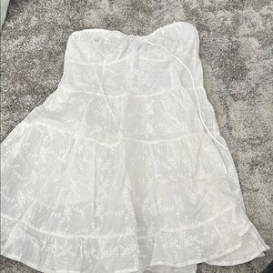 White Strapless Dress